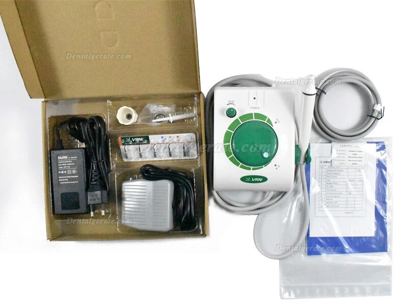 Vrn K08B Dental Piezo-Ultraschallscaler mit abgedichtetem Handst&uuml;ck und 5 Aufs&auml;tzen
